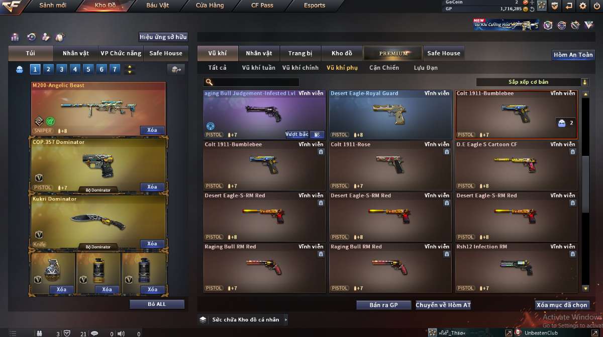 shop acc cf uy tin gia re